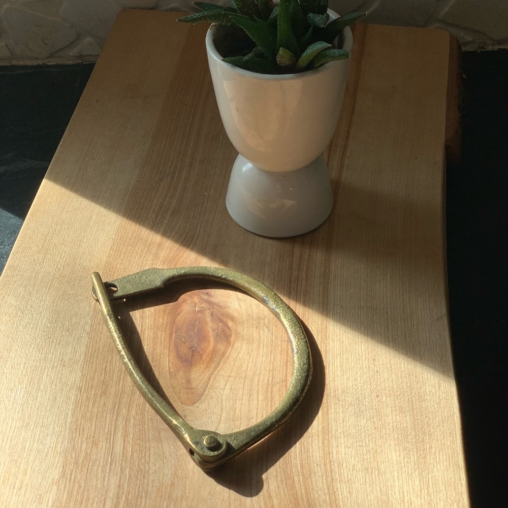 VINTAGE MILITARY PIECE | Brass Duffle Lock